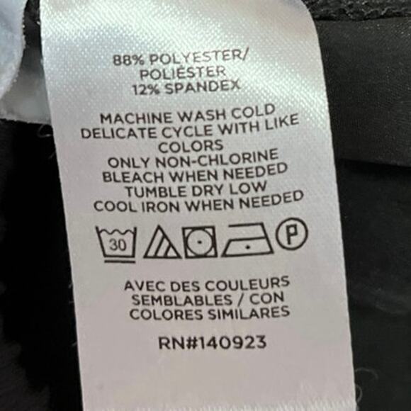 Lou & Grey Black High Waisted Drawstring Tapered Jogger Sweat Pants Size XS - Picture 5 of 5